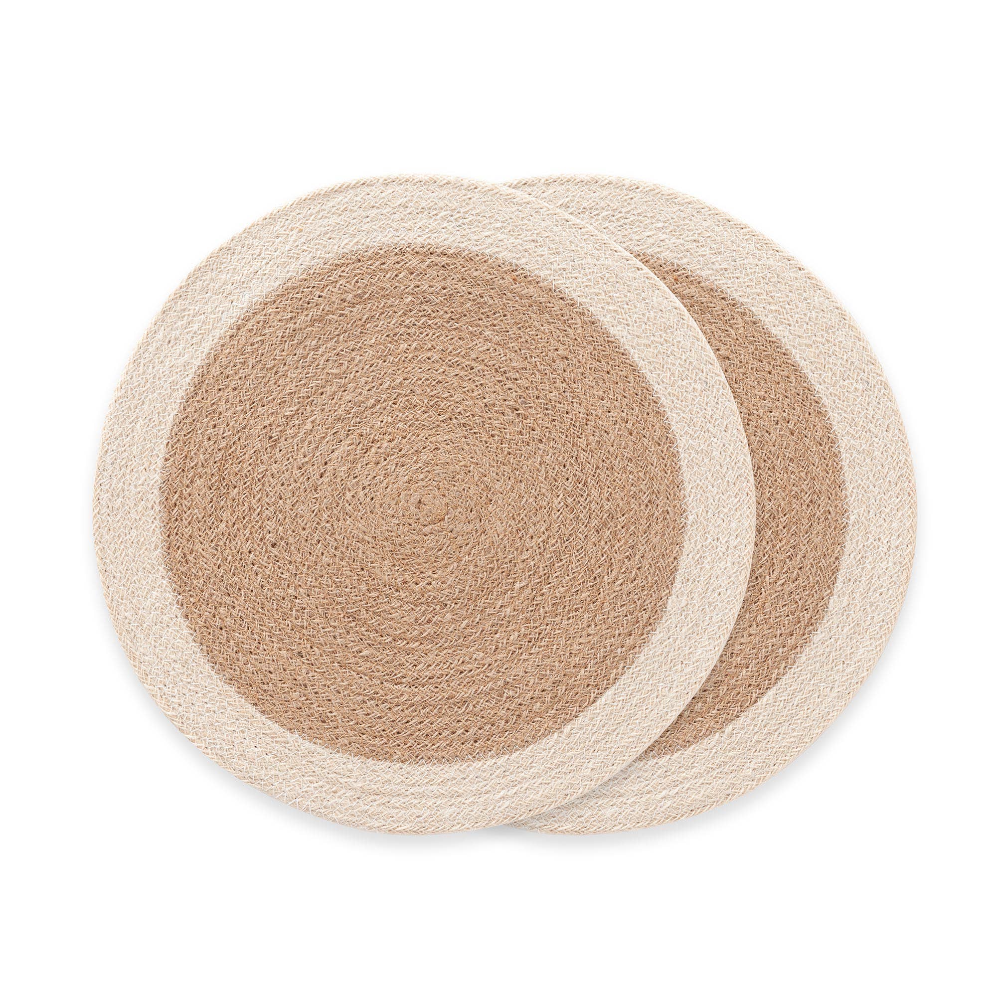 GAMUSI - Vendita all'ingrosso Protezione per tavolo - Set di tovagliette rotonde 100% juta - Evaira0