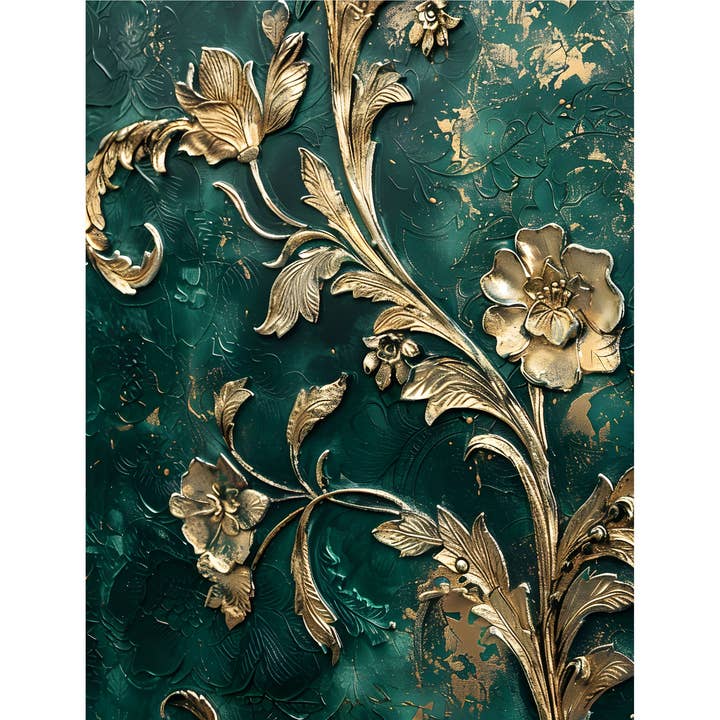 Craft Kreatively - Vente Matériels de bricolage - Papier de riz gaufré vert pour découpage - A4 - 6 pièces – pour loisirs créatifs1