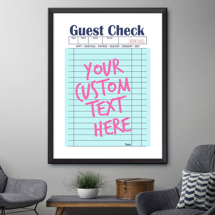 Dormfuly - Wholesale Poster - Custom Guest Check Poster3