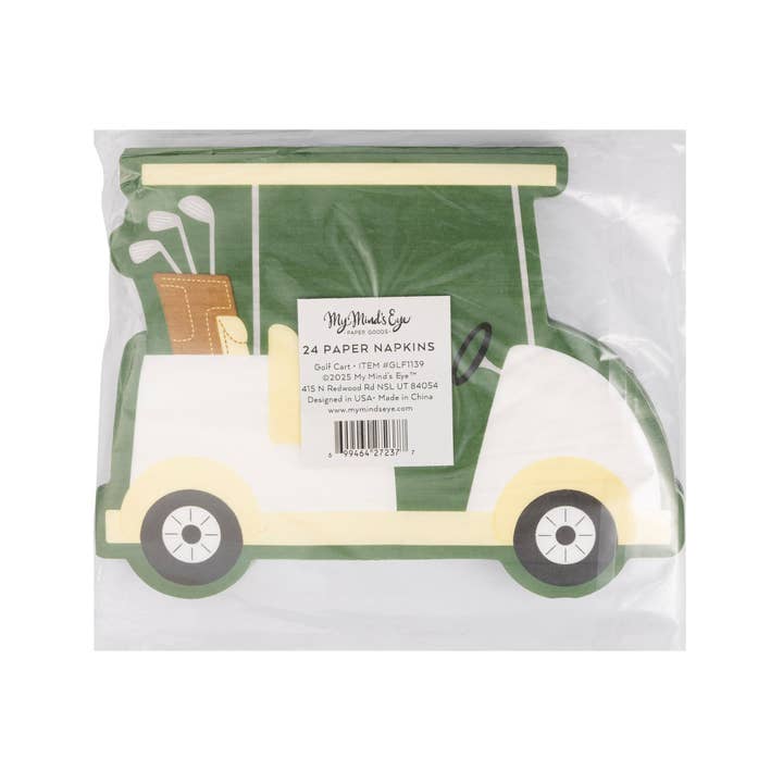 My Mind’s Eye - Wholesale Disposable Napkin - GLF1139 - Golf Cart Shaped Napkins5