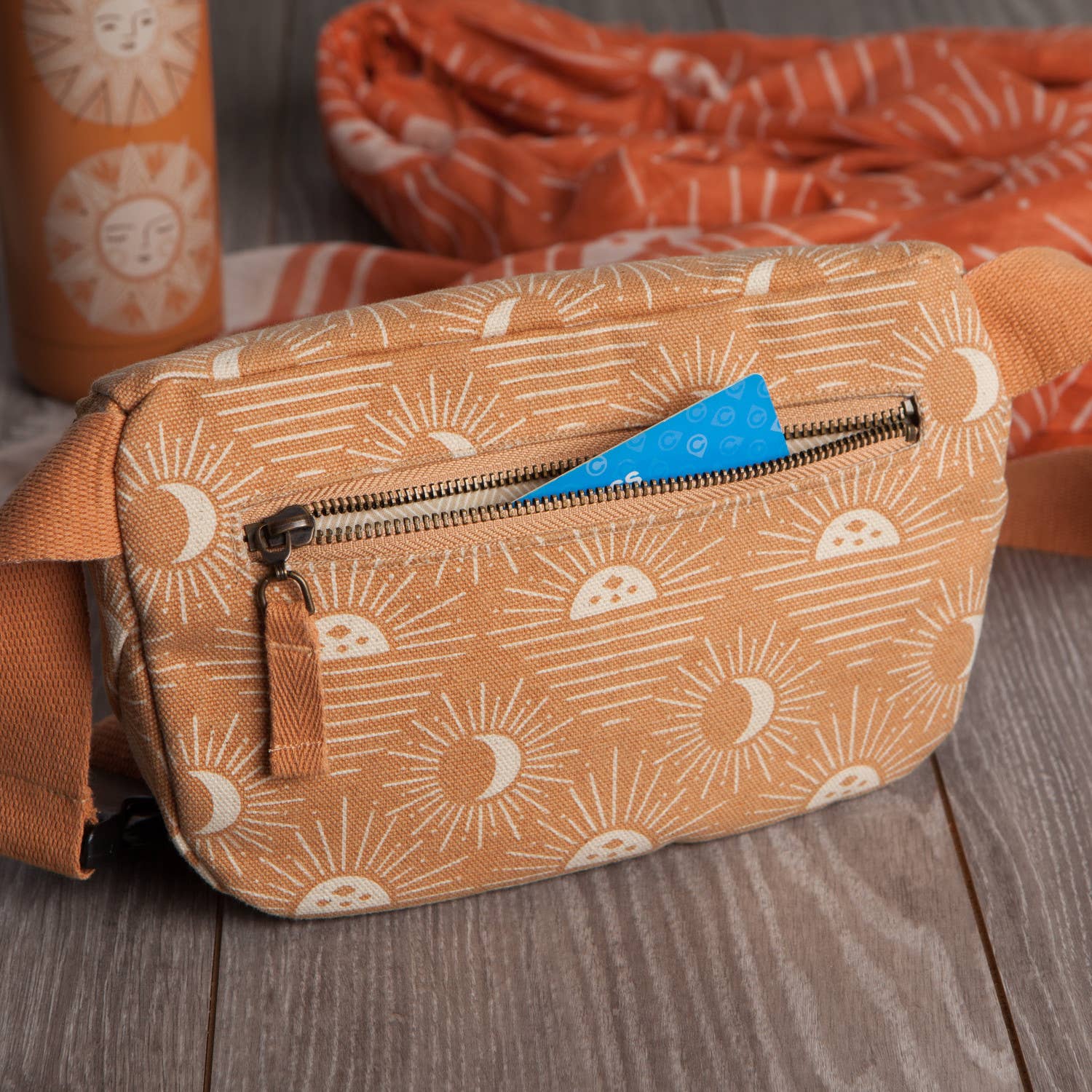 Danica Studio - Wholesale Belt Bag - Women's - Danica Studio Soleil Cotton Canvas Hip Bag Adjustable Strap4