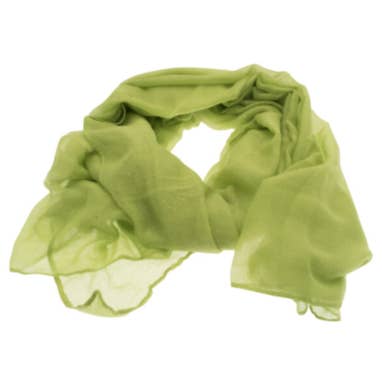 Bufanda brillante de color verde lima para venta al por mayor de Miss Milly Limited