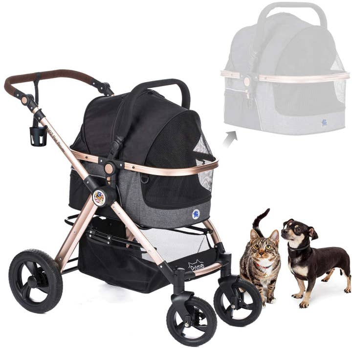 Only An Ocean Europe - Wholesale Pet Carrier - Cat/Dog - HPZ Pet Rover Prime 3-in-1 stroller - black