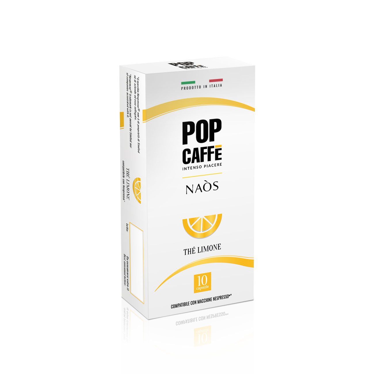 POP CAFFE' - Vendita all'ingrosso Caffè/espresso istantaneo - POP CAFFE' NAOS BEVANDE - TE' AL LIMONE
100% made in Italy0