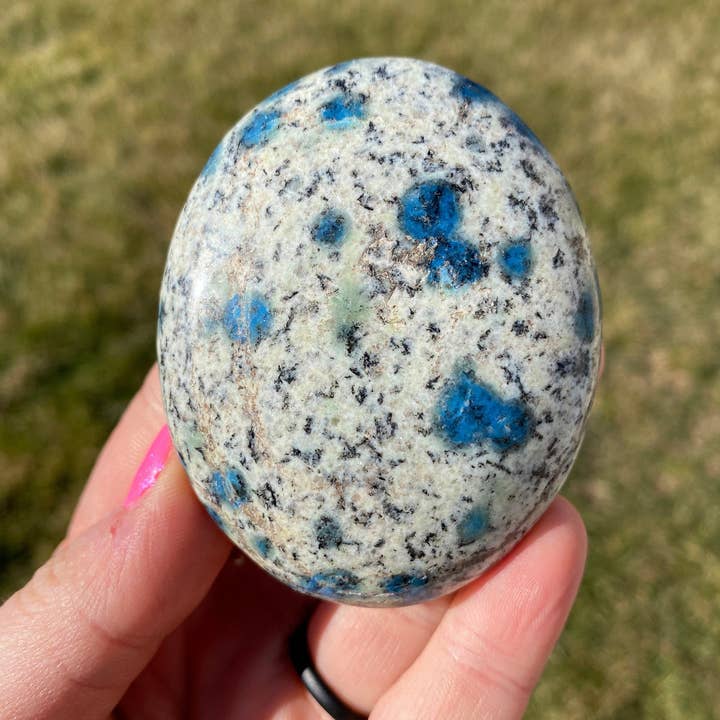 New Moon Beginnings - Wholesale Spiritual Stone/Crystal - K2 Stone Palm Stone - Polished Stone Oval