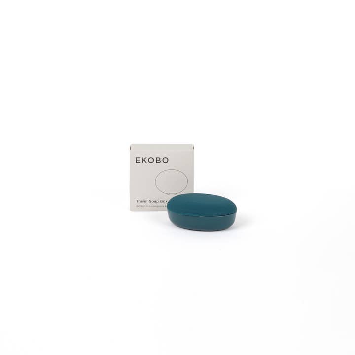 Oval Travel Soap Box - Blue Abyss for wholesale by EKOBO