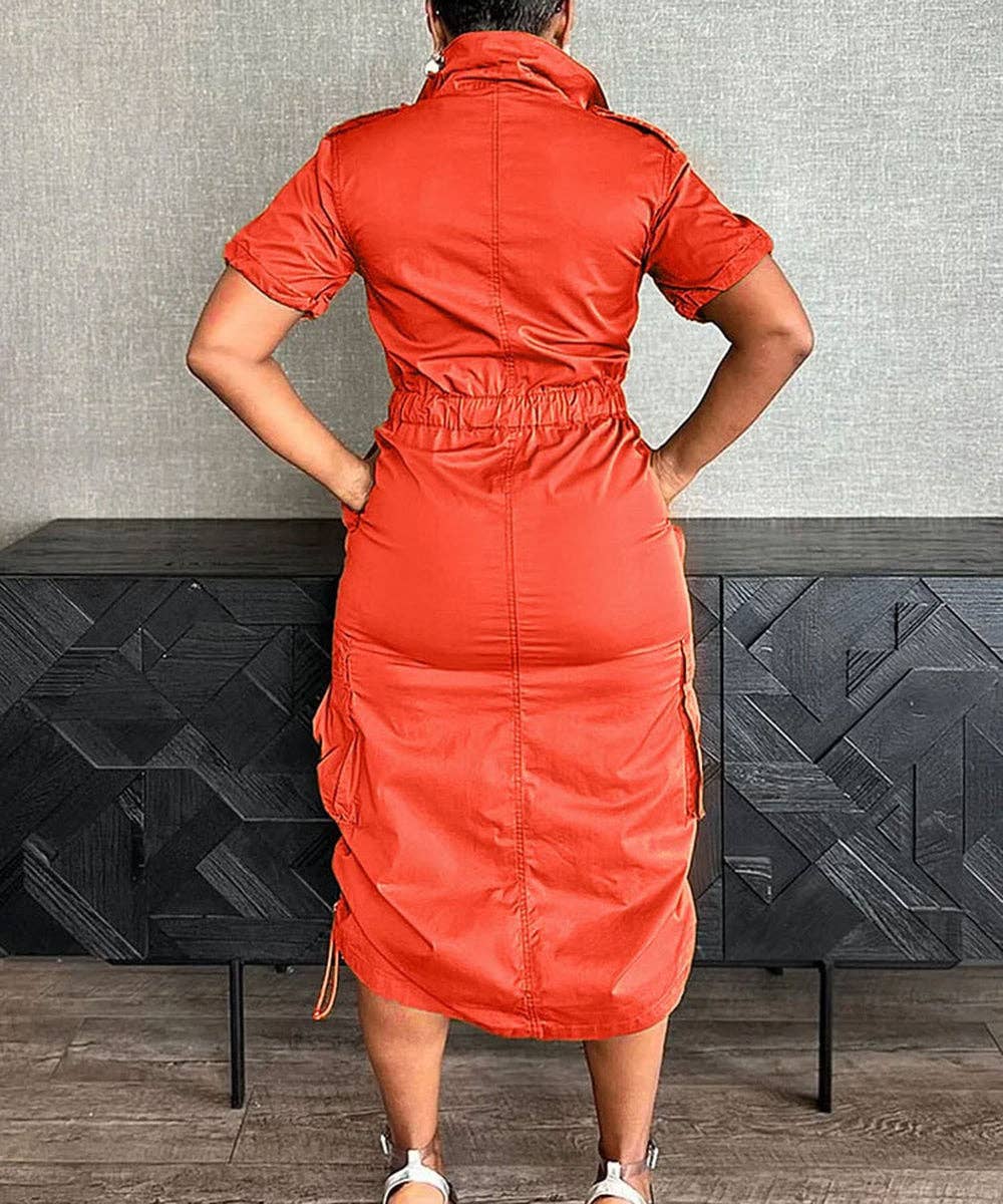 Aria Romance - Wholesale Dress - Women's - Utility Pocket Shirtdress21