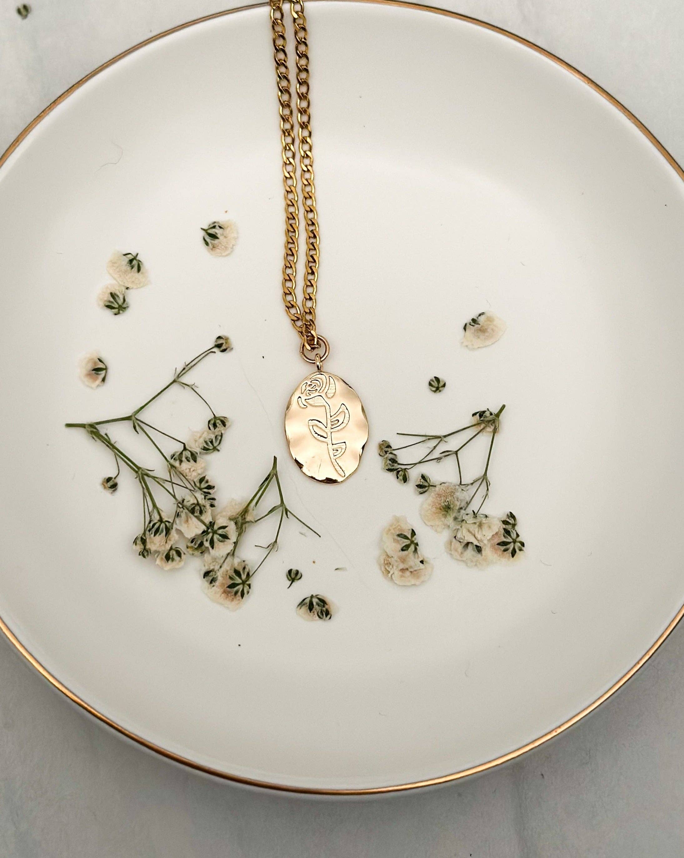 Daisy Mae and Company - Wholesale Pendant/Charm Necklace - Gold Flower Necklace5