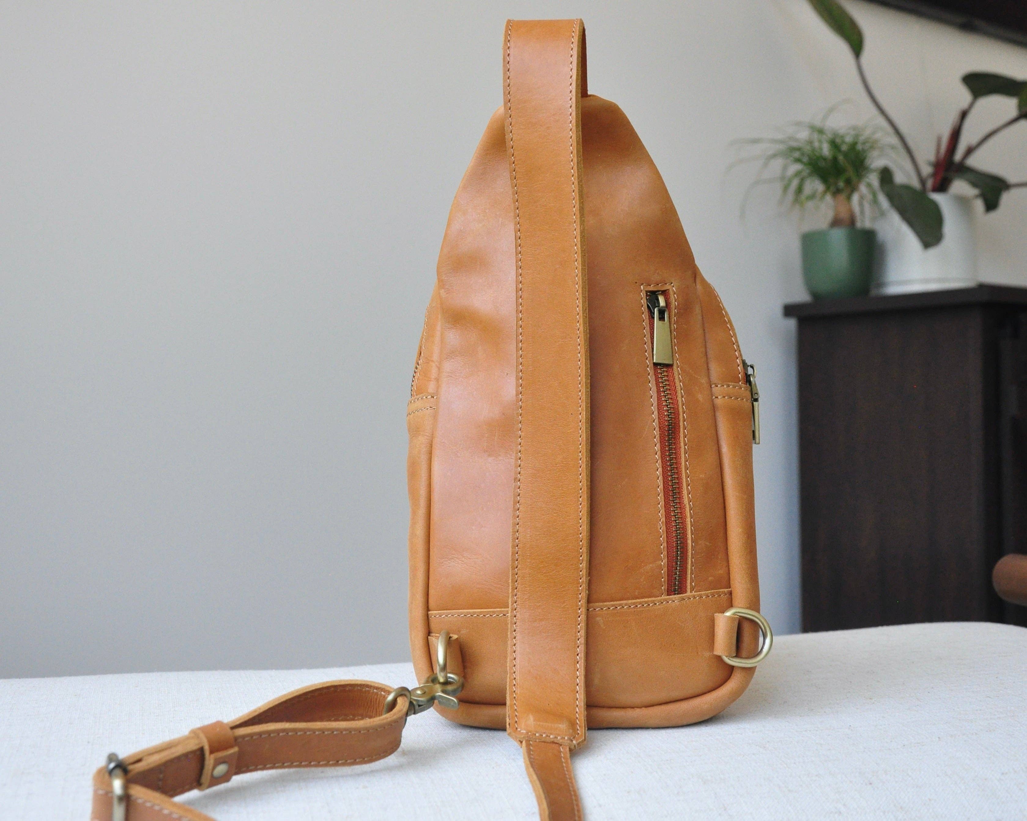 Zelaki Leather Company - Vente Sac à bandoulière – unisexe - Sac à bandoulière Addis/Écharpe à bandoulière unisexe/Sac à dos à bandoulière7