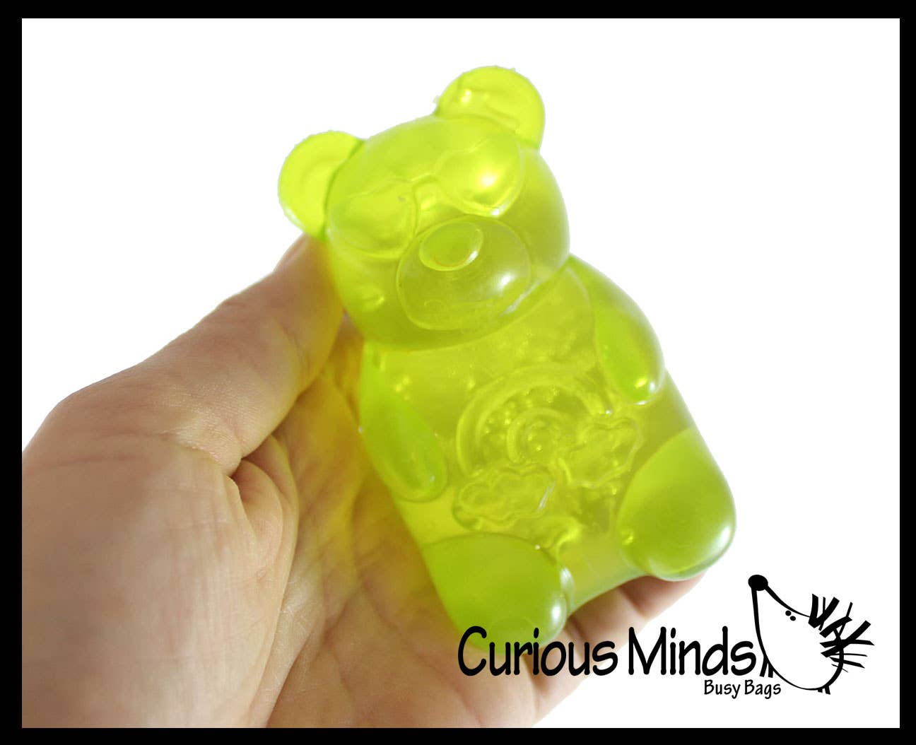 Curious Minds Toys - Vente Jouet mou – enfant et bébé - 1 Balle Anti-Stress en Forme d'Ours Gélifié Remplie de Gelée - Jouet Sensoriel Squishy6