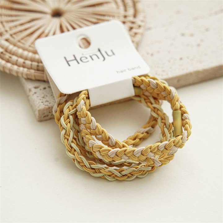 ACCITY - Wholesale Hair Tie - Candy Color Twisted Hair Ties , Cute Rubber Bands-CWAHA0339