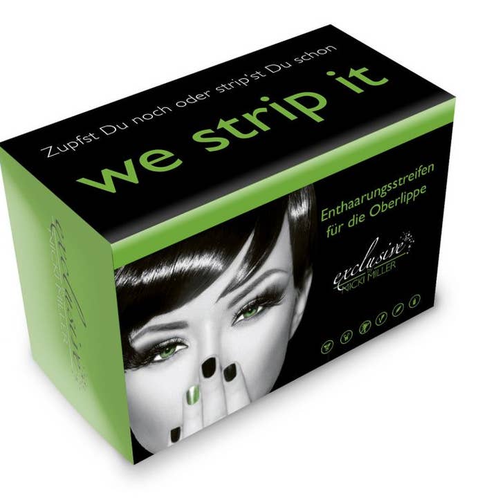 Paquete individual de tiras depilatorias para el LABIO SUPERIOR 200 para venta al por mayor de exclusive by Nicki Miller