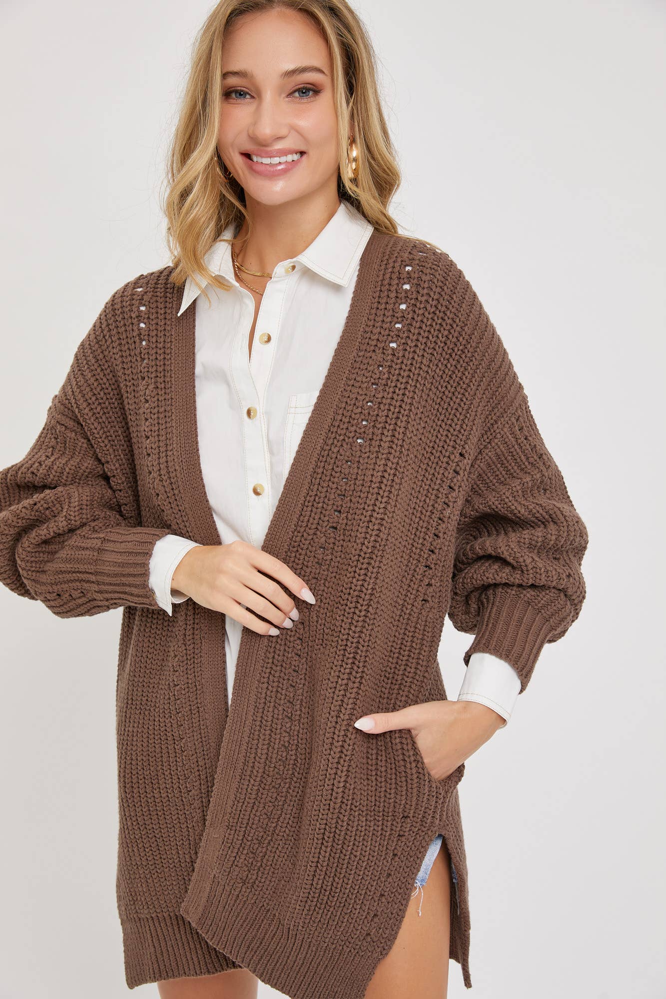 Sweet Lovely by Jen - Wholesale Cardigan - Women's - KNIT SWEATER CARDIGAN COMFORTABLE EFFORTLESS LOOK6