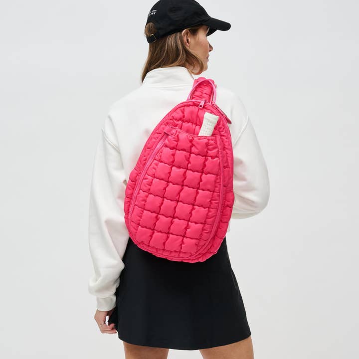 Sol and Selene - Wholesale Crossbody Bag - Women's - Match Point - Quilted Puffer Pickleball-Paddle Tennis Sling
