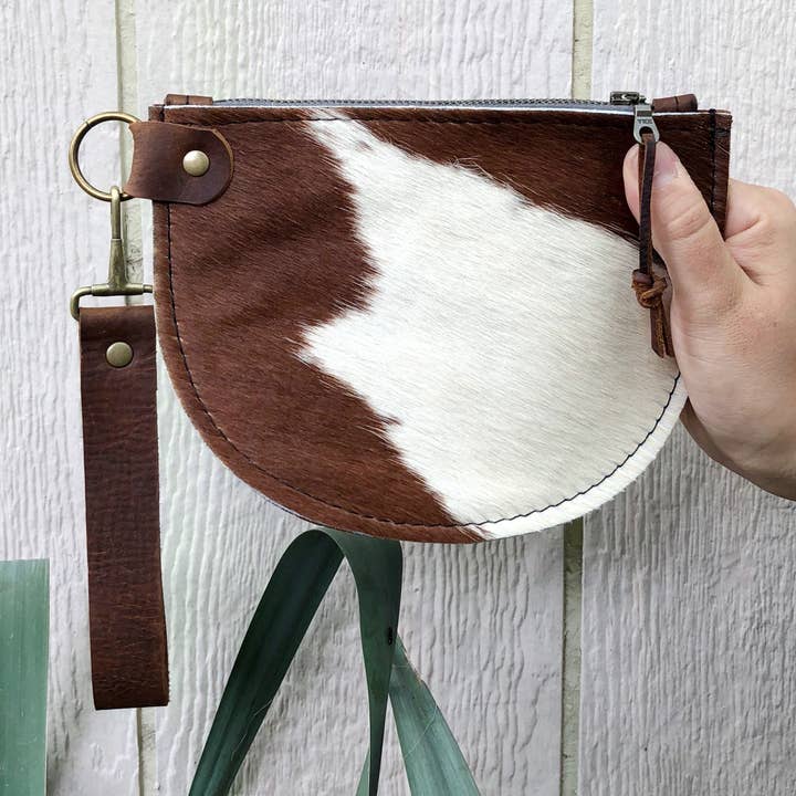Half Moon Pouch With Wristlet for wholesale by Hawks & Doves
