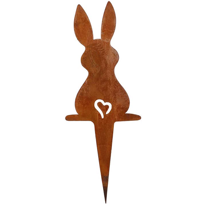 Rostikal – Großhandel Pfosten/Pfähle – Osterdeko Hasen Gartenstecker | Rost Deko Frühling2