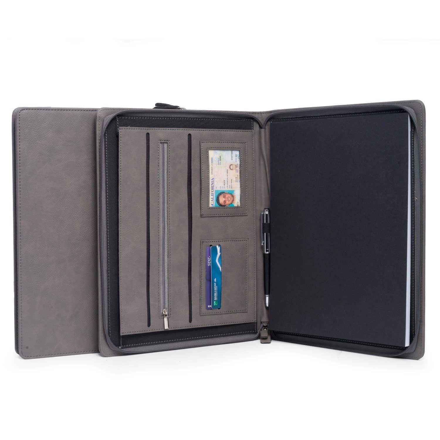 BeyBerk International - Wholesale Folders - US ARMY Logo Grey PADFOLIO1