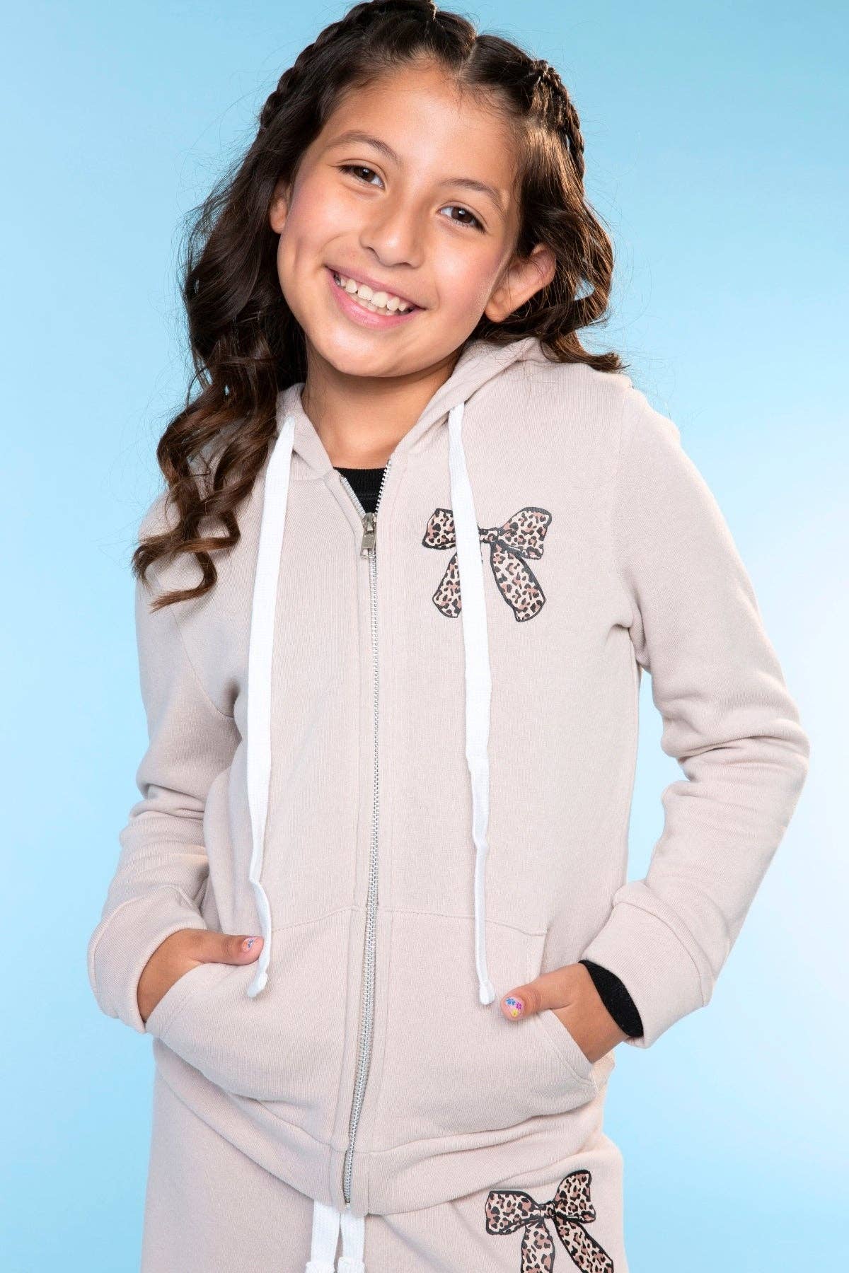 PixieLane - Wholesale Hoodie - Kids - Cotton Soft French Terry Easy Zip Hoodie1