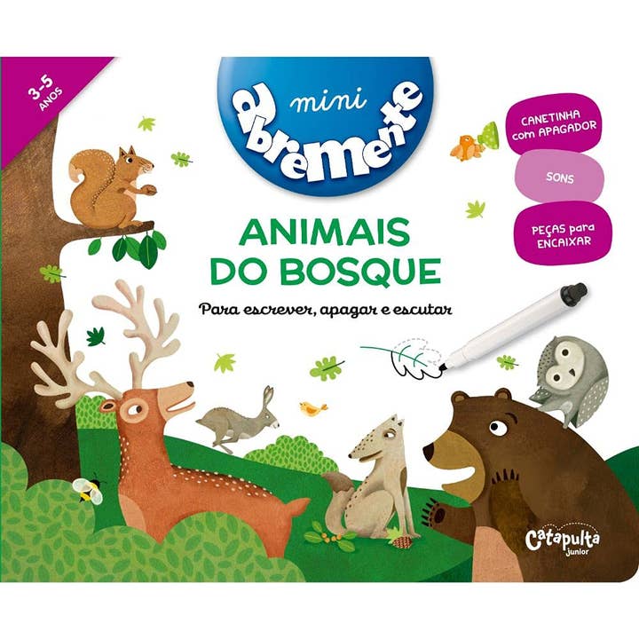 Sagarana Books - Wholesale Coloring & Activity Book - Kids & Baby - Abremente Mini: Animais do Bosque