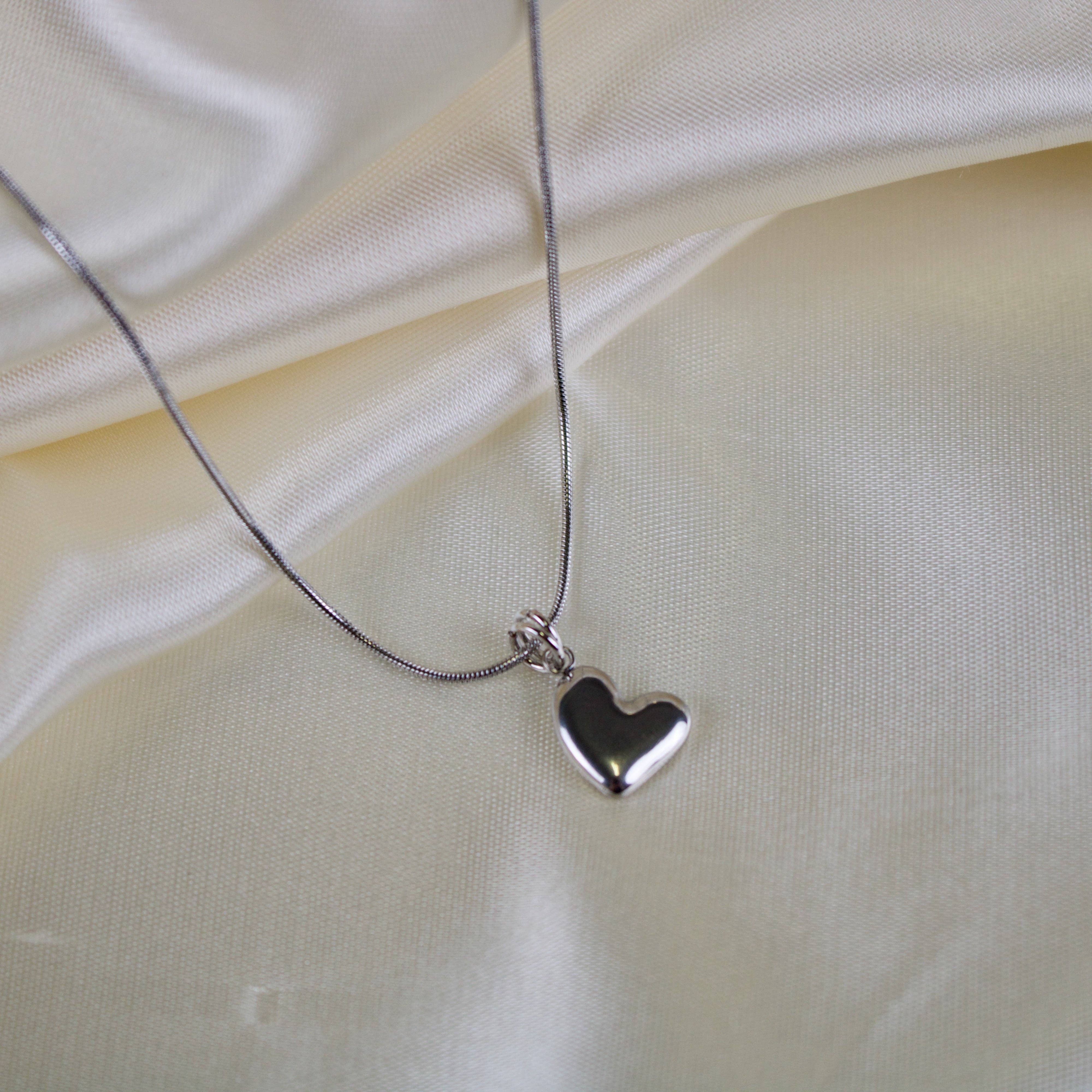 TISH jewelry - Wholesale Pendant/Charm Necklace - Malia // Puffed Heart Necklace2