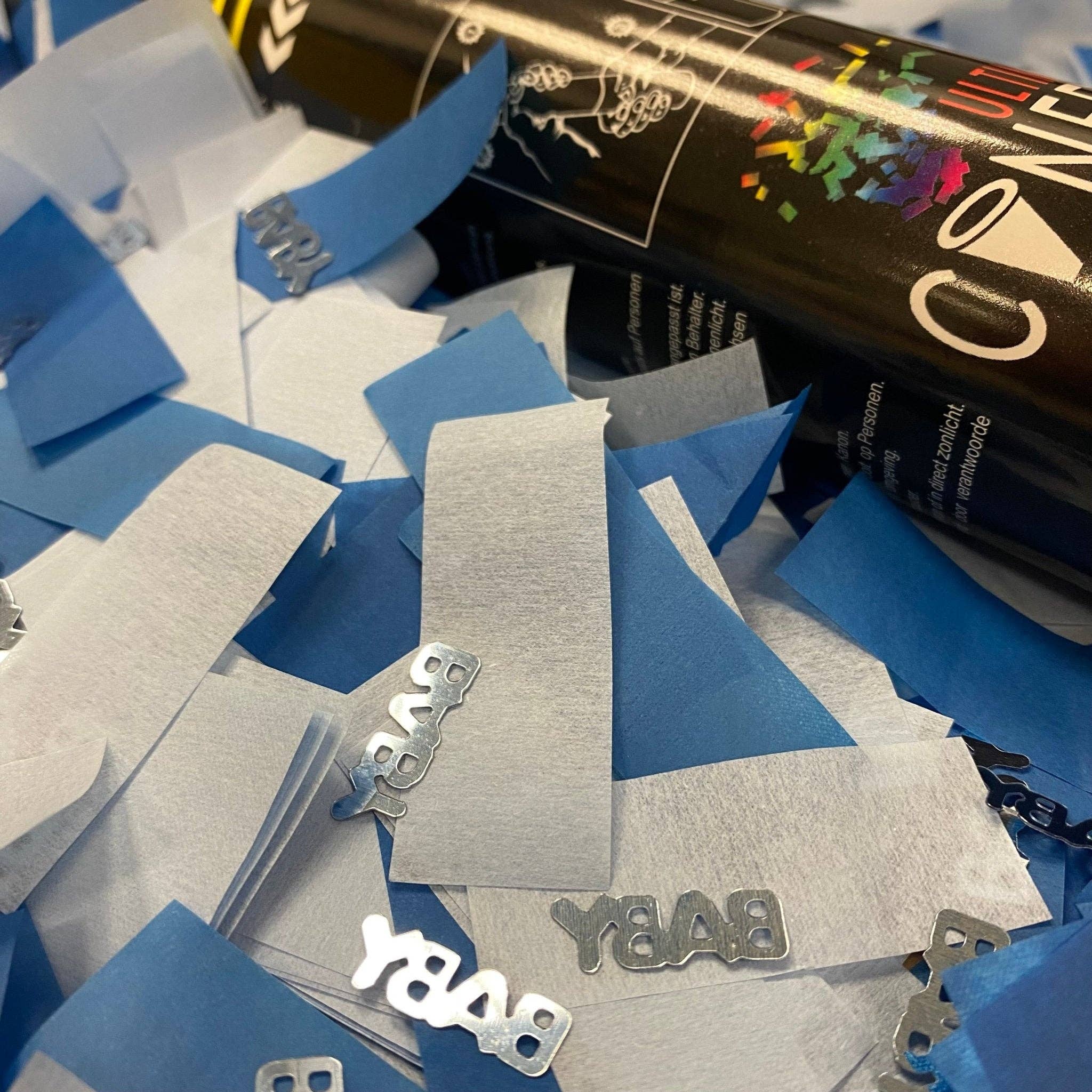 Ultimate Confetti - Wholesale Party Popper - 'It's a Boy!' Gender Reveal Confetti Cannon (2 Pack)4