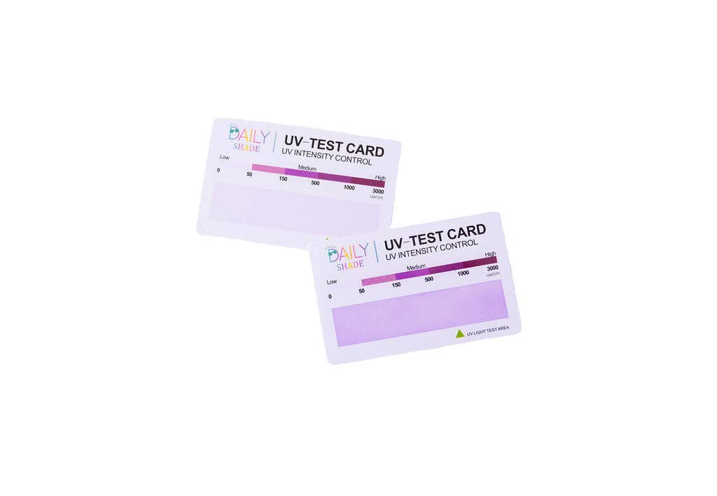 Daily Shade Sunscreen - Wholesale Sunscreen - DAILY SHADE UV Test Card