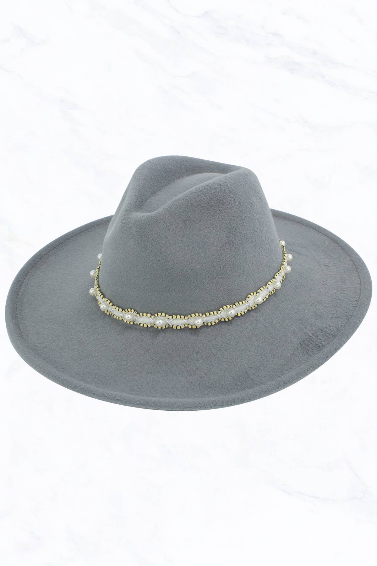 Suzie Q USA - Wholesale Fedora - Women's - Big Brim Peach Heart Top Jazz Hat with Pearl Belt8