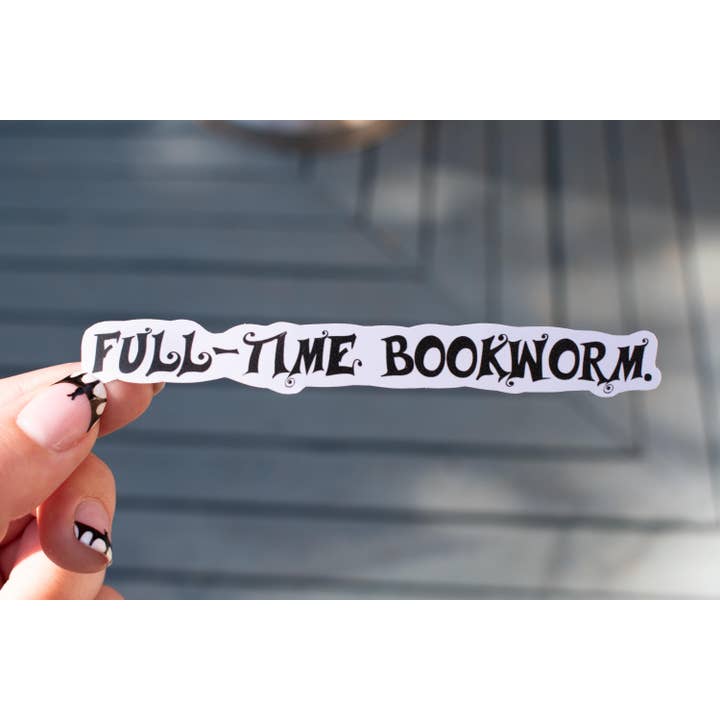 Book Worm Sticker for wholesale by Sophia's Art Shop