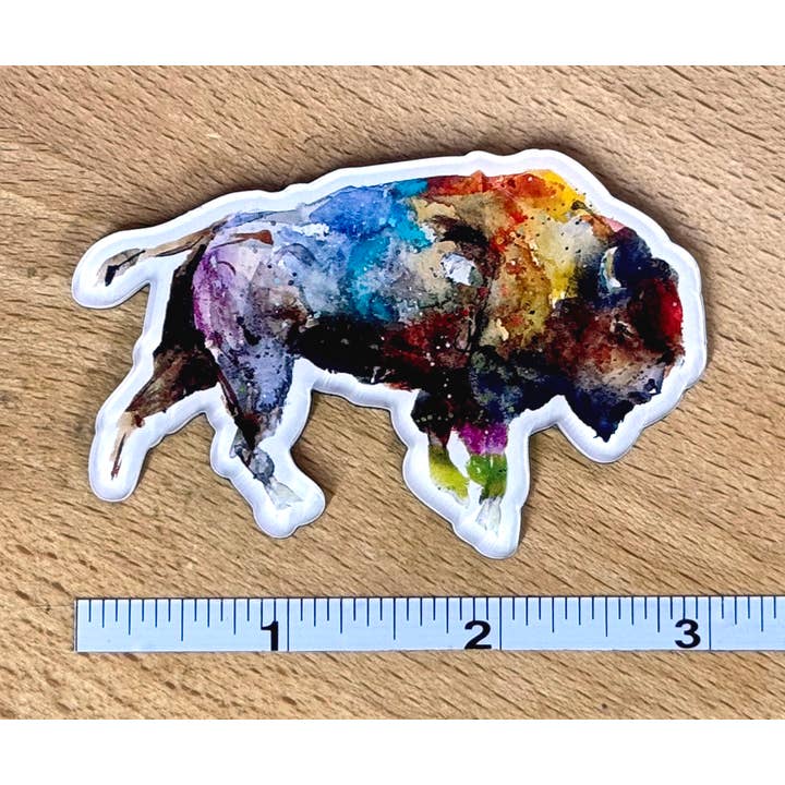 Magnet 'BISON' for wholesale by The Art of Dean Crouser Greeting Cards & Stickers