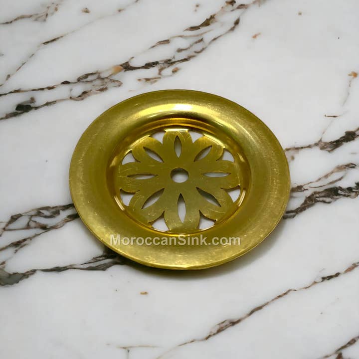 Moroccan Sink - Wholesale Sink Strainer/Stopper - Moroccan BRASS Drain Waste For Moroccan Sink Model 51