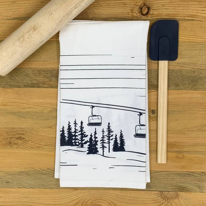 Pow Daze Tea Towel for wholesale by Ohana