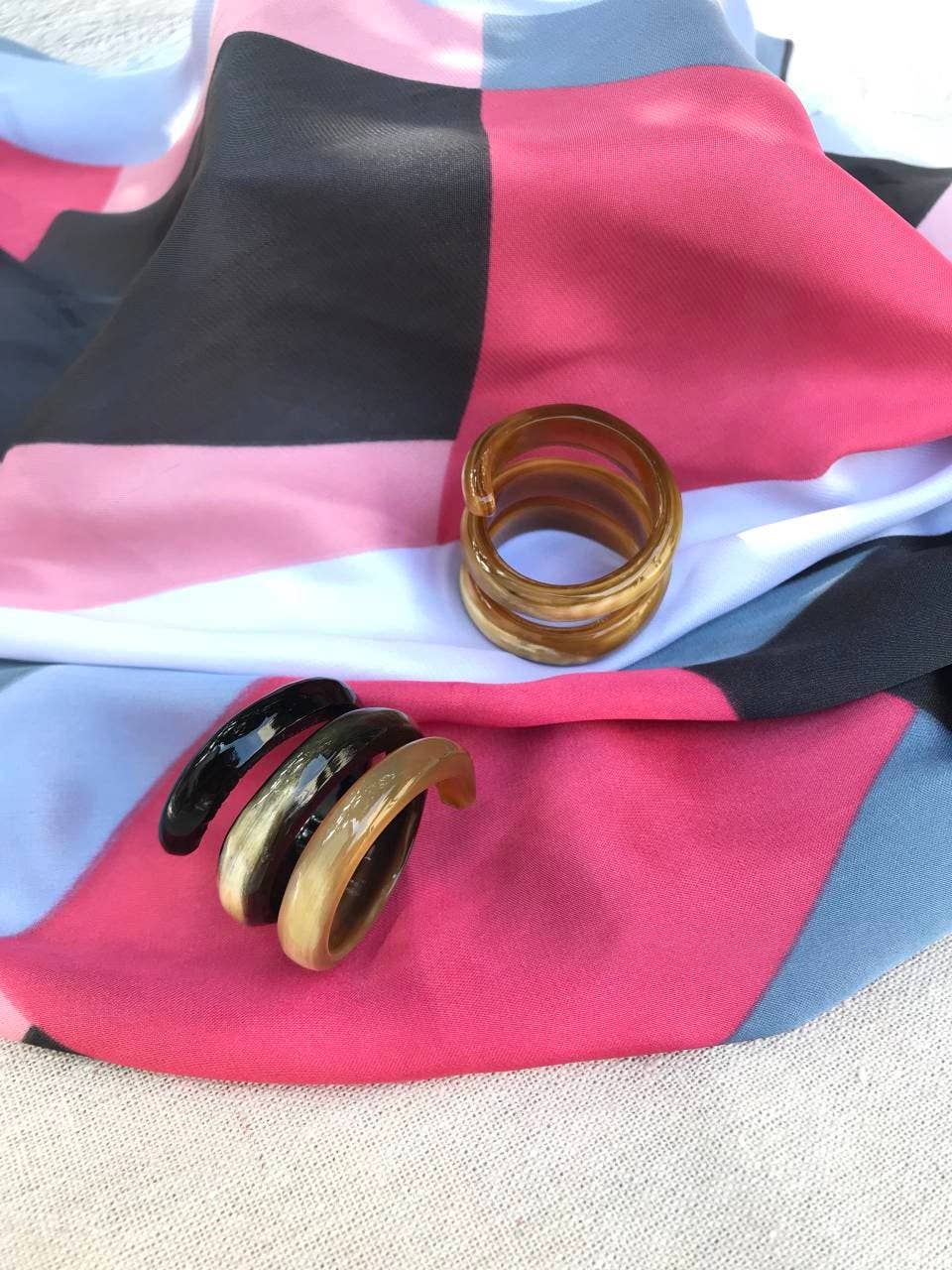 Hala Design - Vente Rond de serviette - Anneau de serviette en spirale0