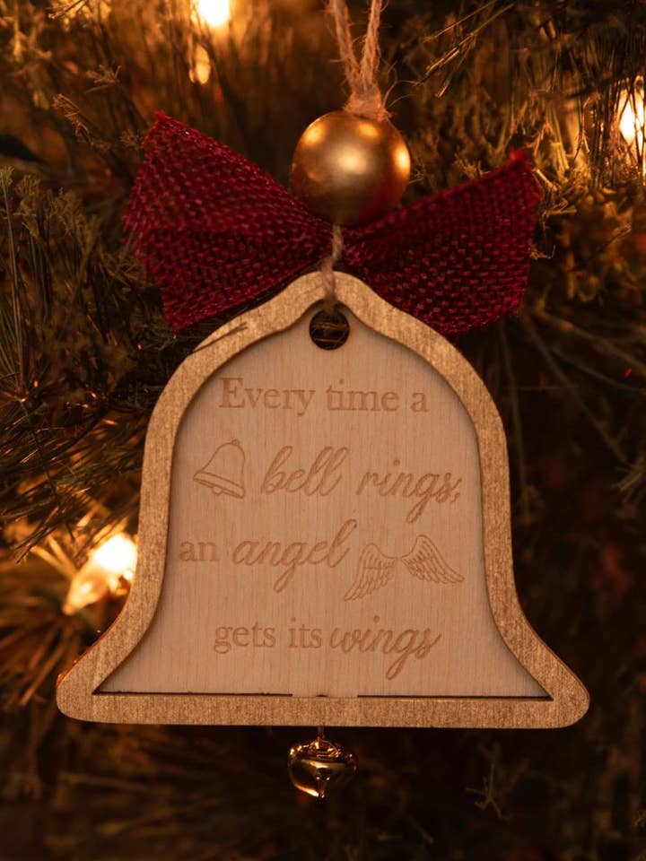 Angelic Bell Christmas Ornament for wholesale by Timeless Engraving