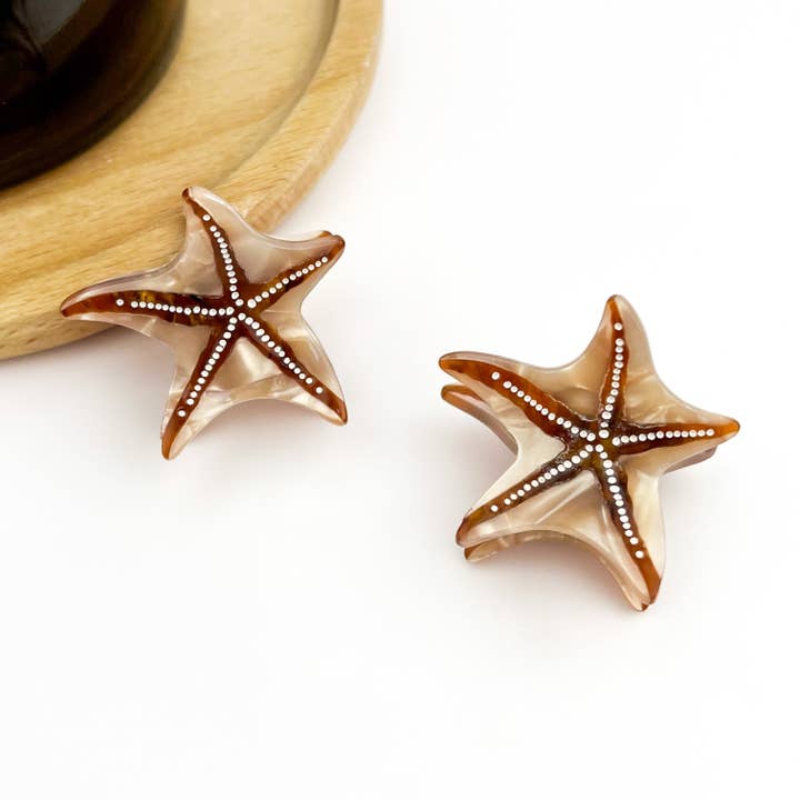 TheDivaSoap - Wholesale Hair Clip - Women's - Starfish Hair Clip, Acetate Claw Clip