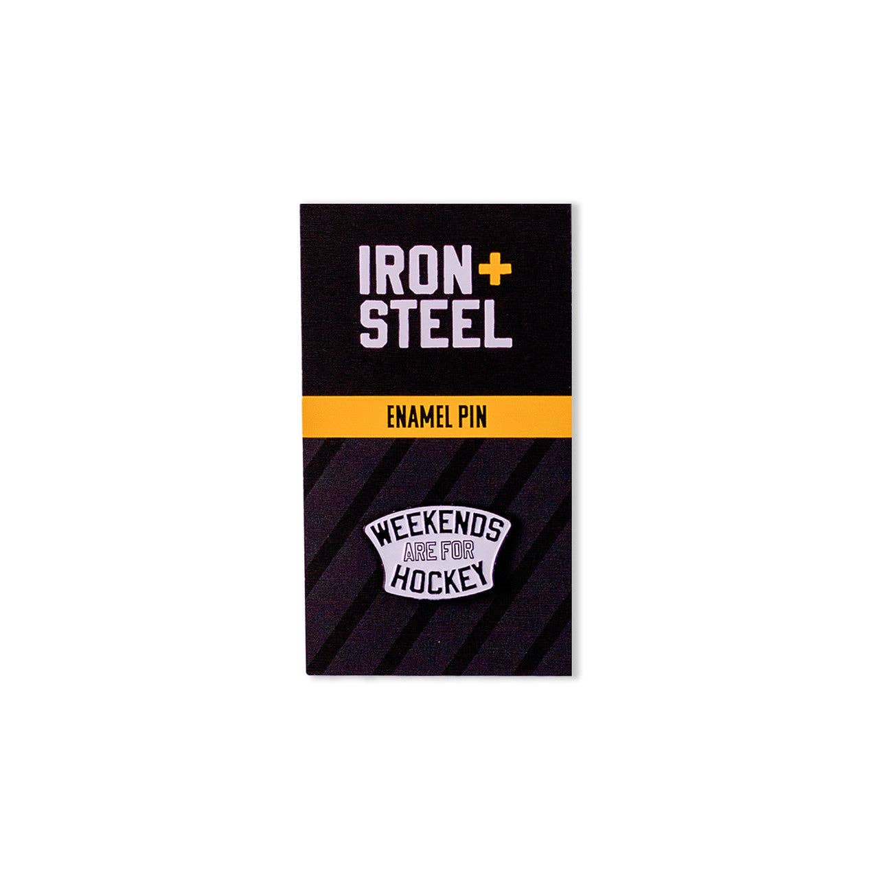 Iron+Steel Hockey - Wholesale Lapel Pin/Button - Weekends Are For Hockey Pin0