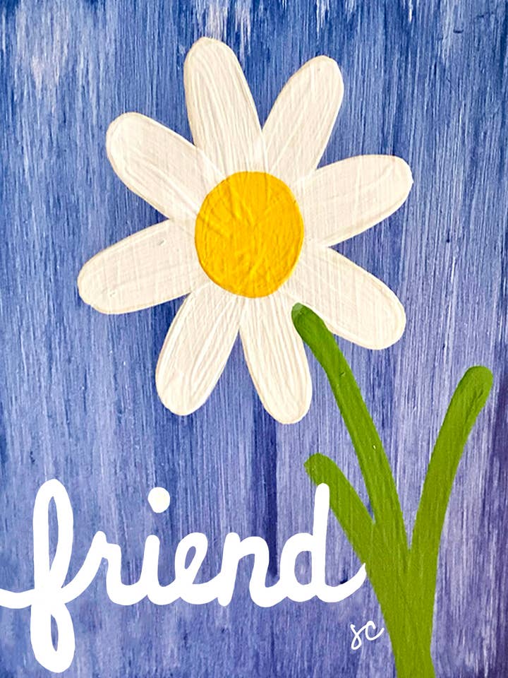 Daisy Friend Card for wholesale by Citrus Daisy