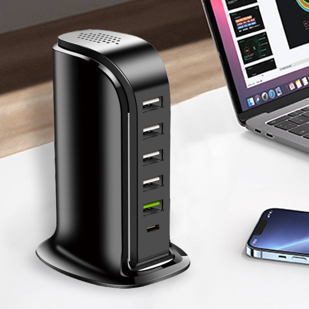 Tech Trendz - Wholesale Charging Dock - 6 USB Charging Tower0