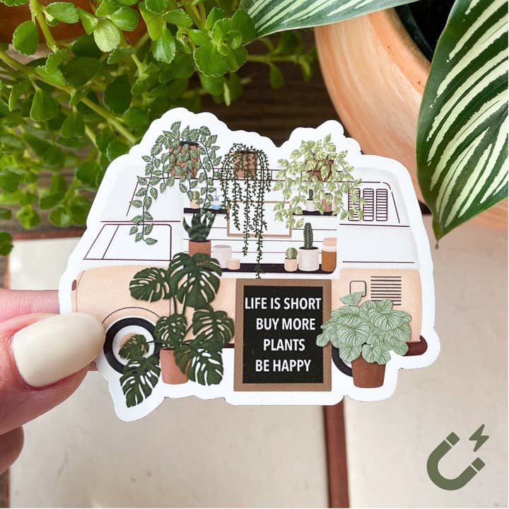 MAGNET | Växt Camper Van Magnet för wholesale av LINH T VO ART & ILLUSTRATION