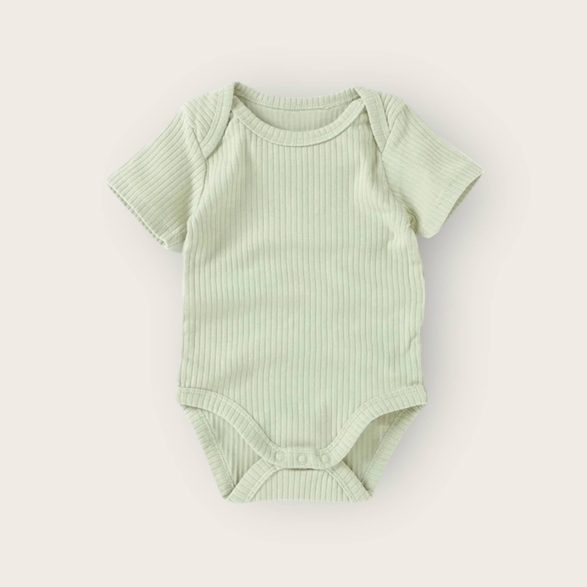 Little Organic Co - Wholesale Bodysuit (non-footed) – Baby - Organic bodysuit short sleeve- ribbed cotton onesie for baby6