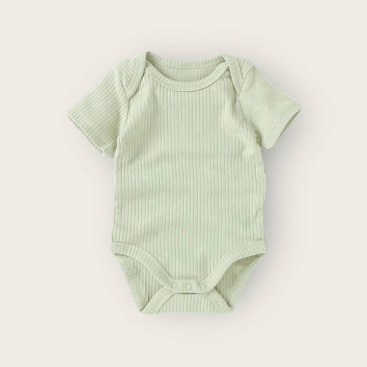 Little Organic Co - Vente Body (sans pieds) – bébé - Body bébé à manches courtes en coton biologique côtelé6