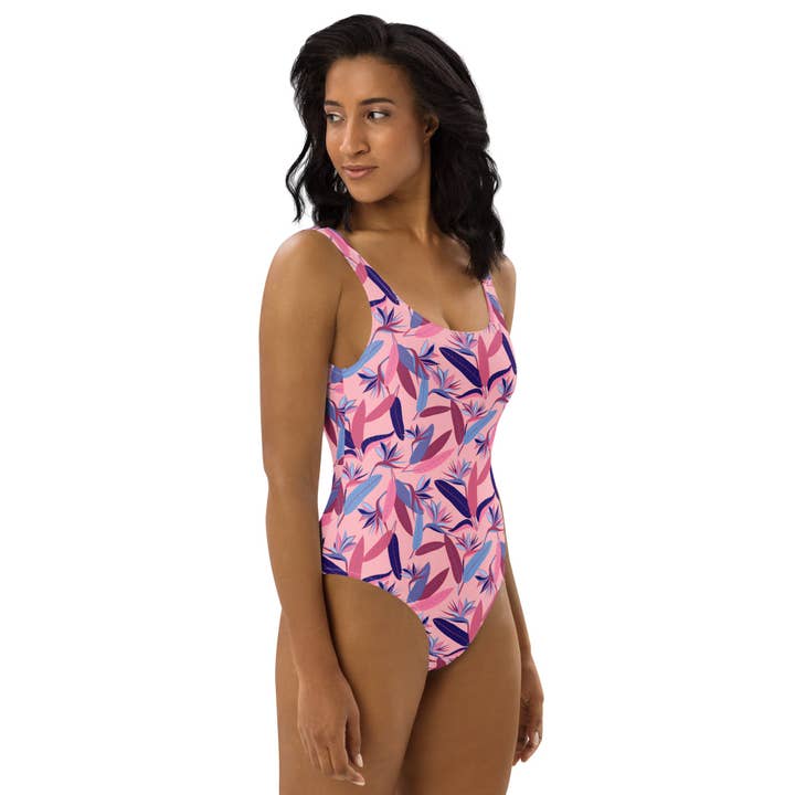 Strelitzia nicolai – Women’s One Piece Swimsuit for wholesale by Inspired Botanical Design