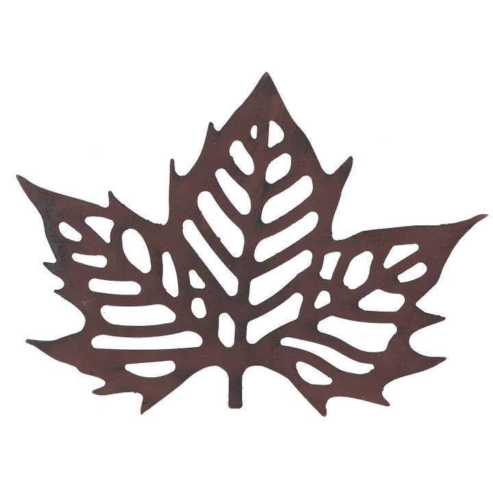 Esschert Design USA - Wholesale Outdoor Ornament/Decor - Leaf Stepping Stones, Cast Iron, 3 Asst. Styles1