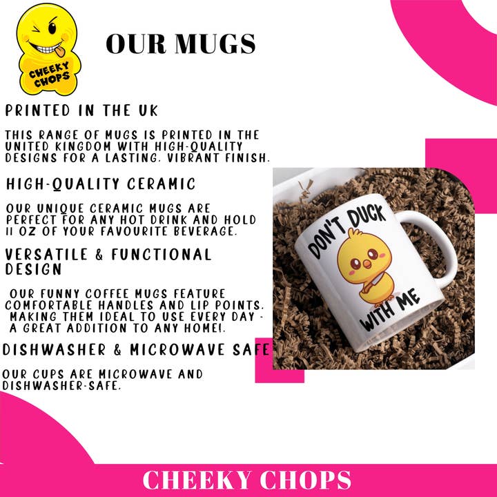 Cheeky Chops Cards & Wanky Candles - Wholesale Coffee Mug - Valentine Mug, Anniversary Mug - Willy - RED HANDLE MUG5235