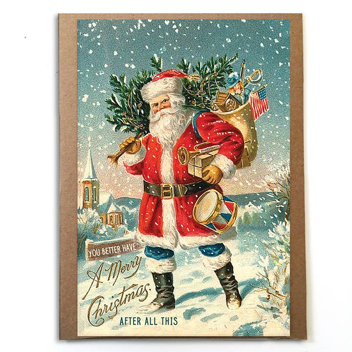A Zillion Dollars - Vendita all'ingrosso Biglietti di auguri di Natale - Farai meglio a fare un buon Natale dopo tutto questo
