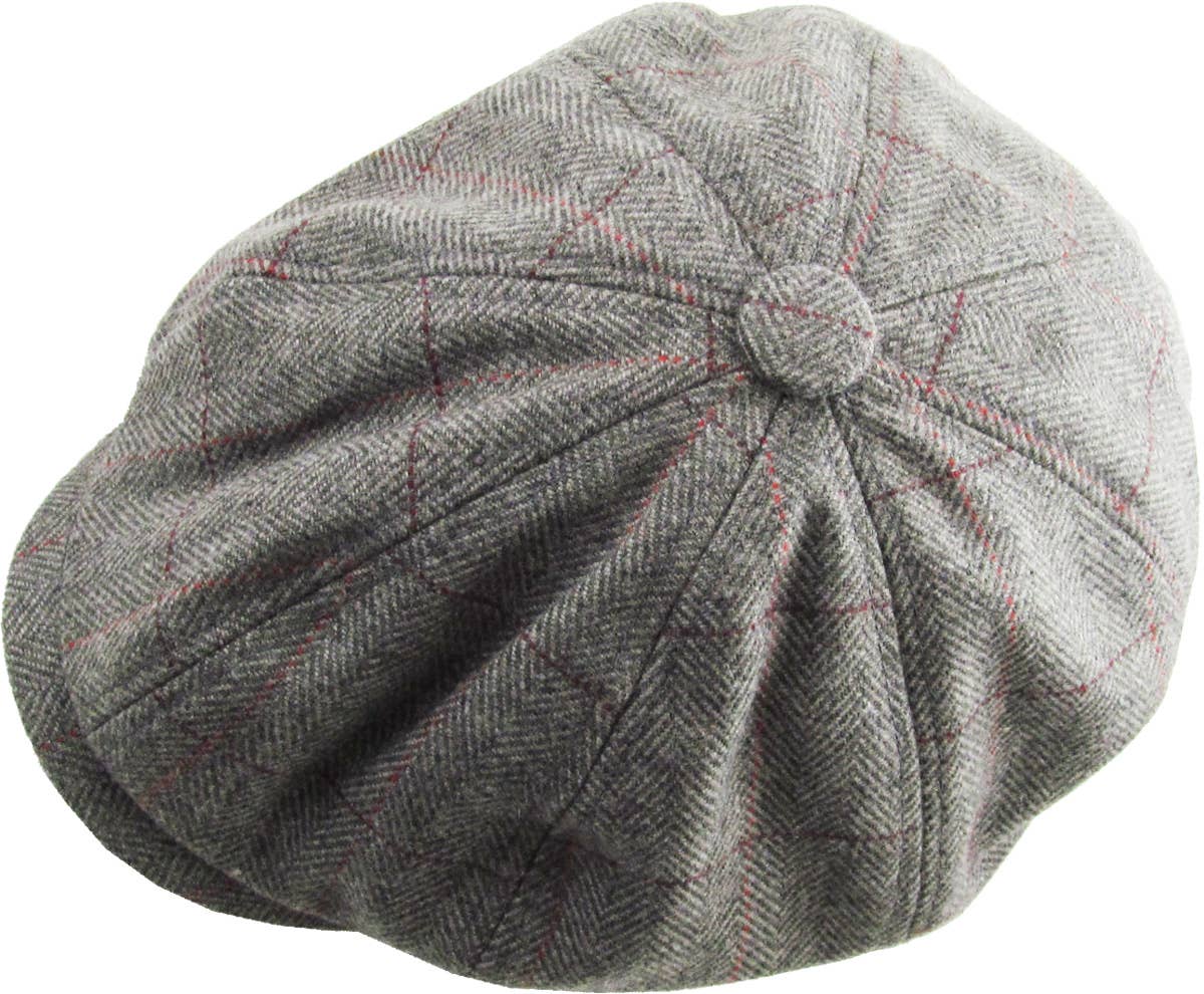 KBETHOS – Boina com pala - Homem por atacado – Botão espinha de peixe Ascot16