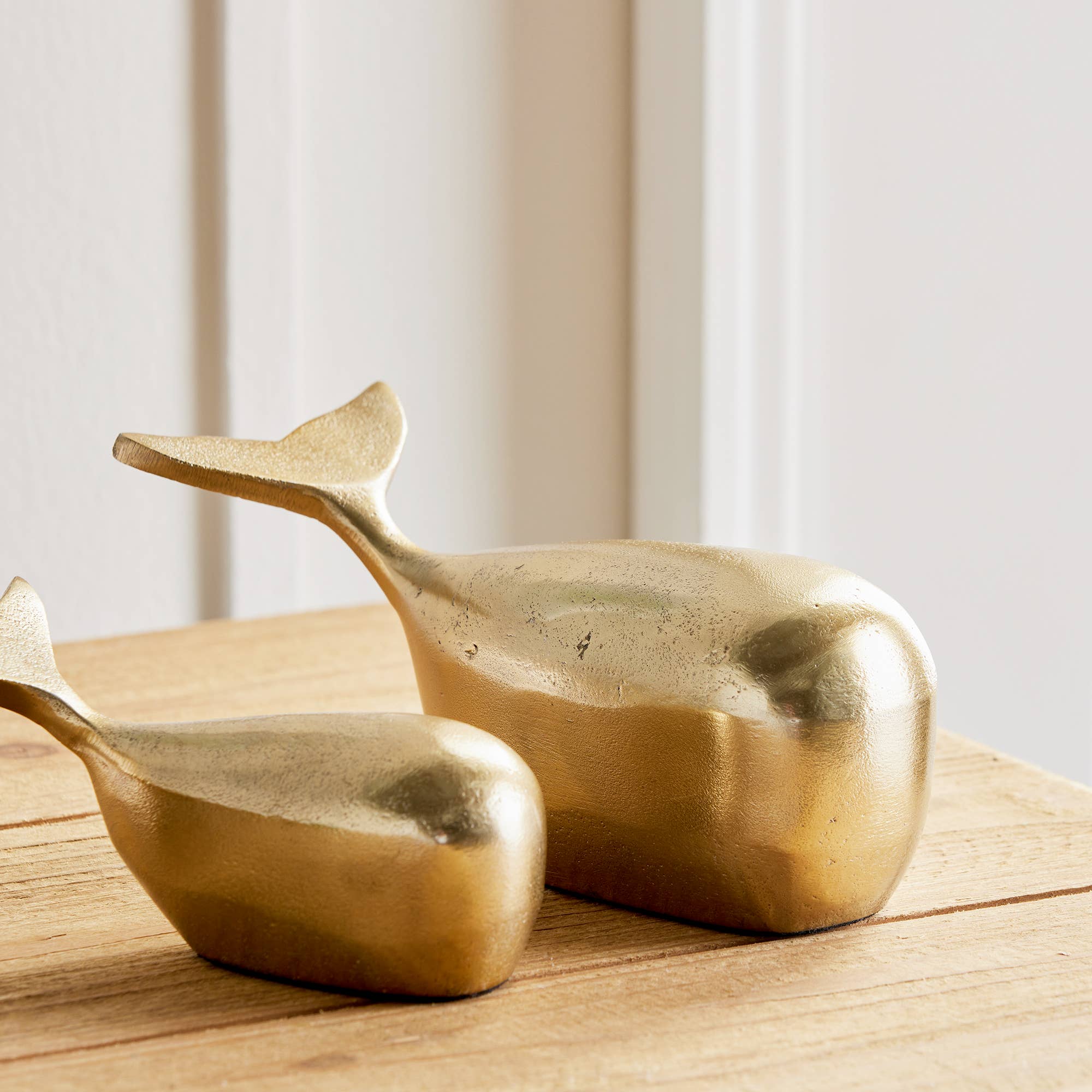 Napa Home & Garden - Wholesale Decorative Figurine - Moby Whale Sculptures Set of 2, Gold3
