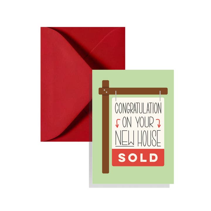 Sold Sign Enclosure Card for wholesale by KGS Design Studio