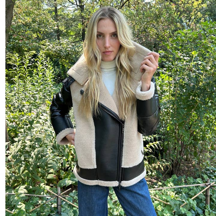 Black Camel The Sedgwick Jacket Black/Camel for wholesale on Faire