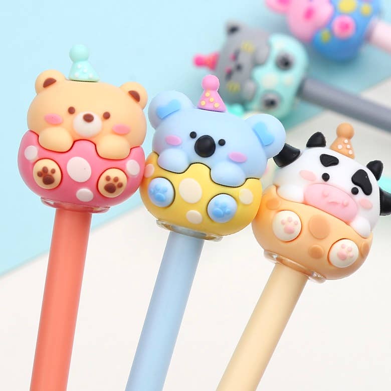 BCmini - Wholesale Pen - 22668 Birthday Animals Gel Pen-362