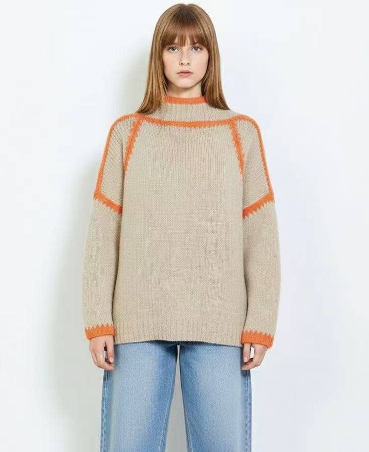 AMELÉ – wholesale Pullovertröja - Dam – Överdimensionerad tröja i grovstickat7